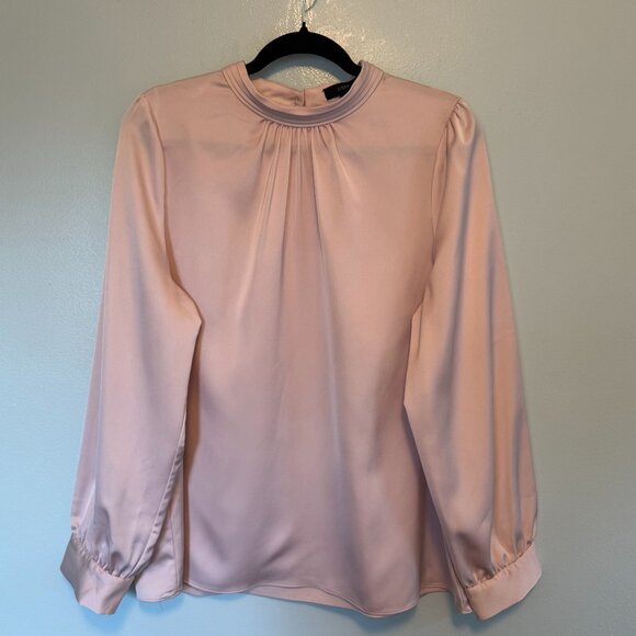 J.Crew Vintage-Inspired Pleated Collar Blouse – Blush (Large) - 0075 - Picture 1 of 6